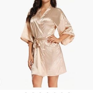 Satin Robe Summer Sleepwear